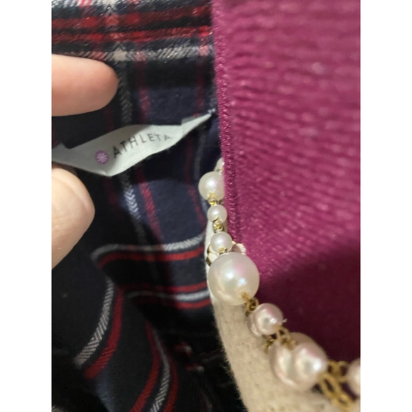 🤩 2 For 25 🤩 Athleta Plaid Shirt XS - Picture 3 of 4
